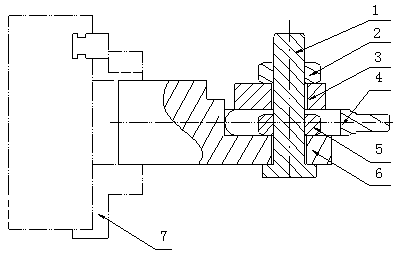 Non-revolution body part lathe clamp