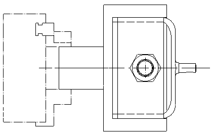 Non-revolution body part lathe clamp