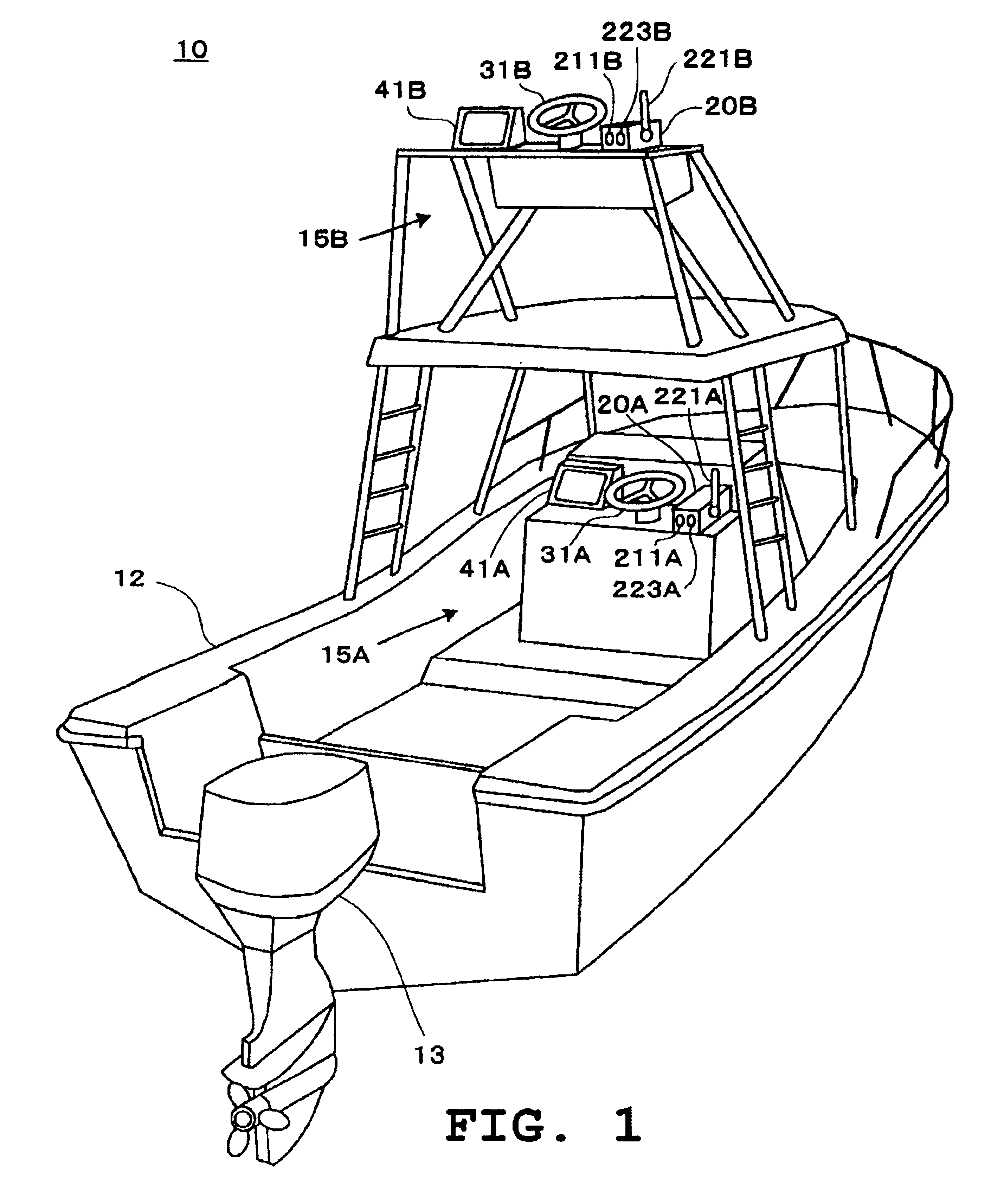 Watercraft control system for watercraft having multiple control stations