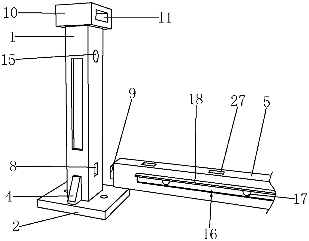 Guardrail for a wooden gallery bridge and a construction method thereof