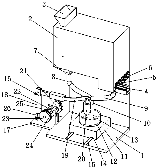 Powder medicine mixing machine based on medicinal plant material sources