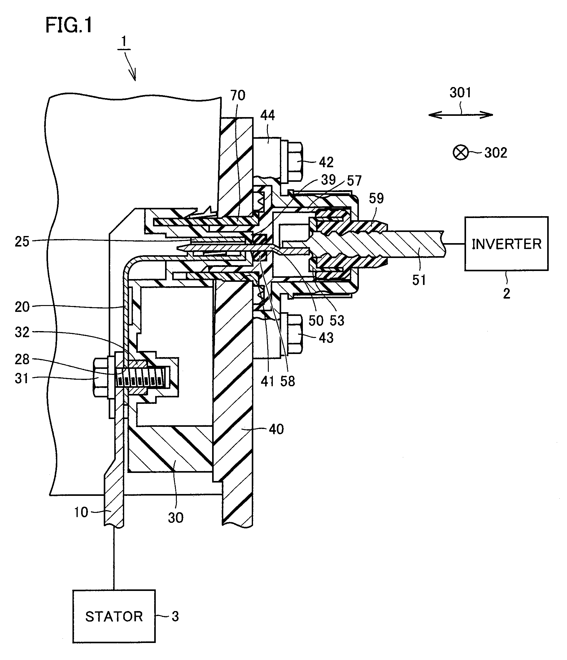 Connector structure and connector type terminal block structure