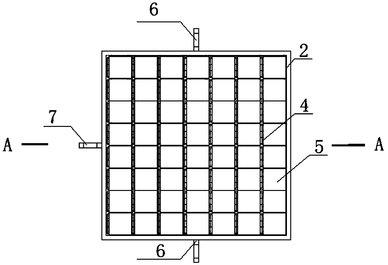 Device and method for treating overfilled concrete of underwater bored pile in advance