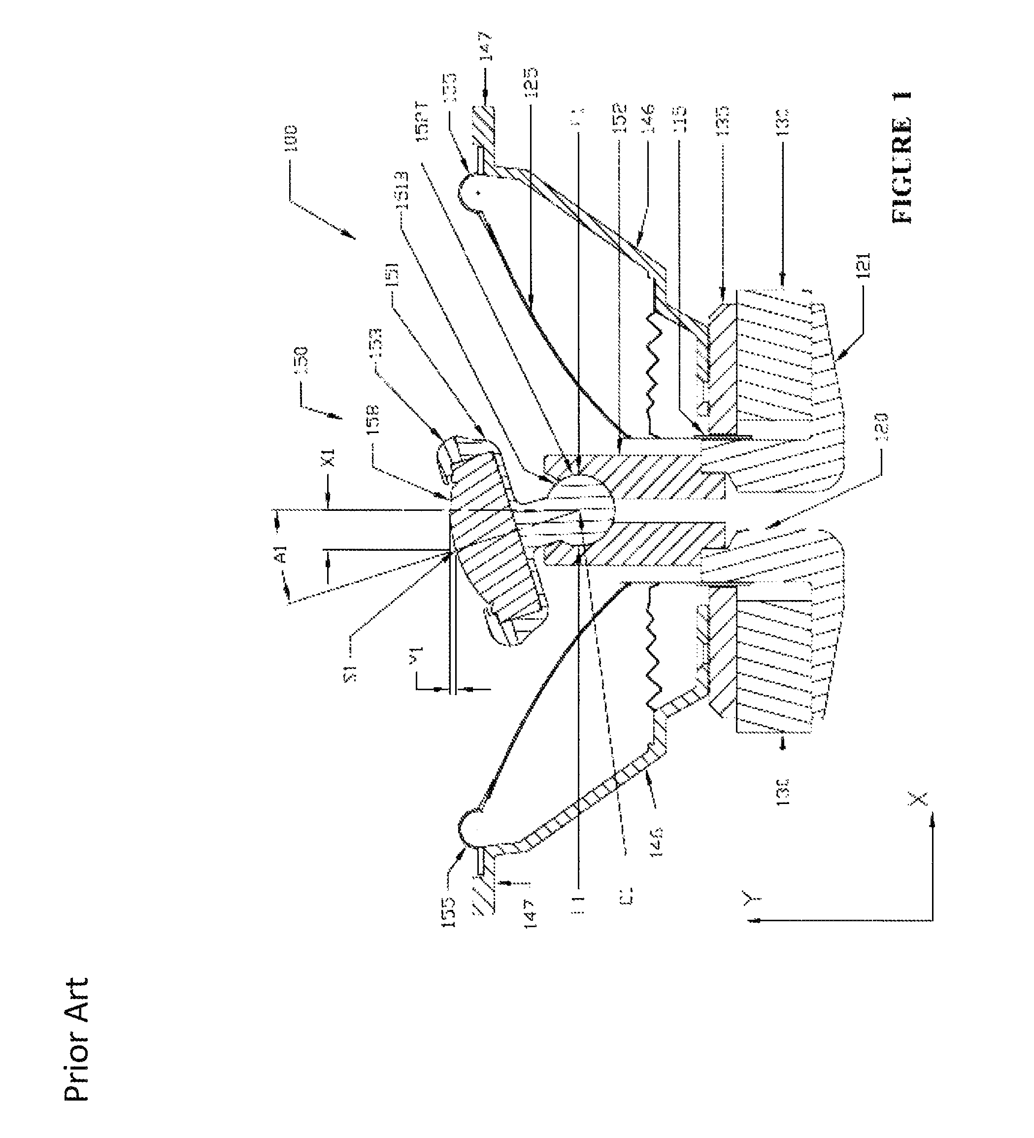 Swivel tweeter mechanism for a constant phase coaxial acoustic transducer