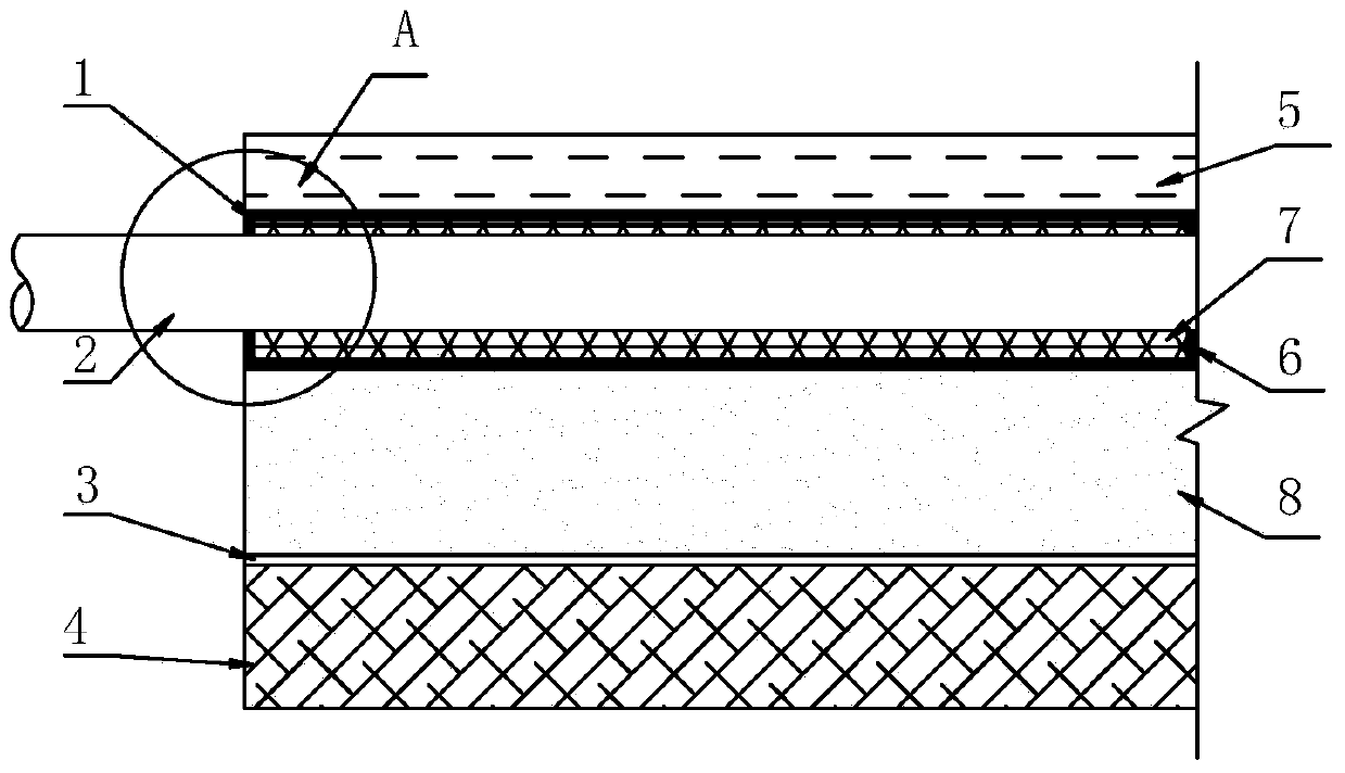 Phase-change thermal storage floor radiation heating device used at the end of air source heat pump