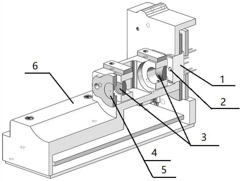 Detector optical machine assembly integrated with photosensitive surface conjugate diaphragm