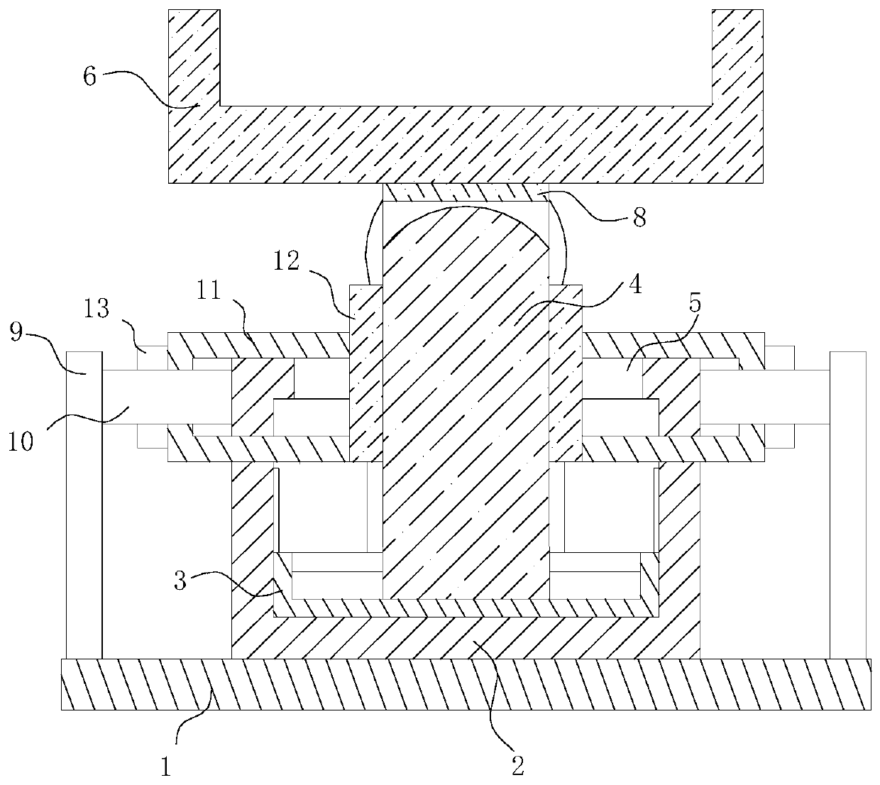 Universal connecting piece for fabricated building steel structure frame