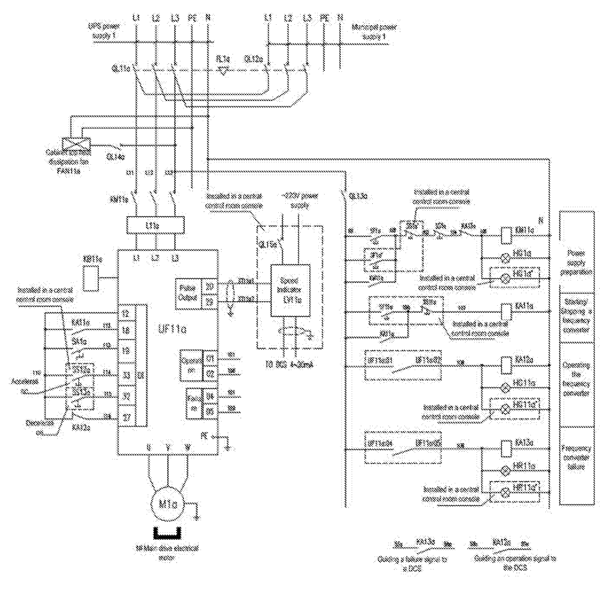 Main drive control method for glass factories