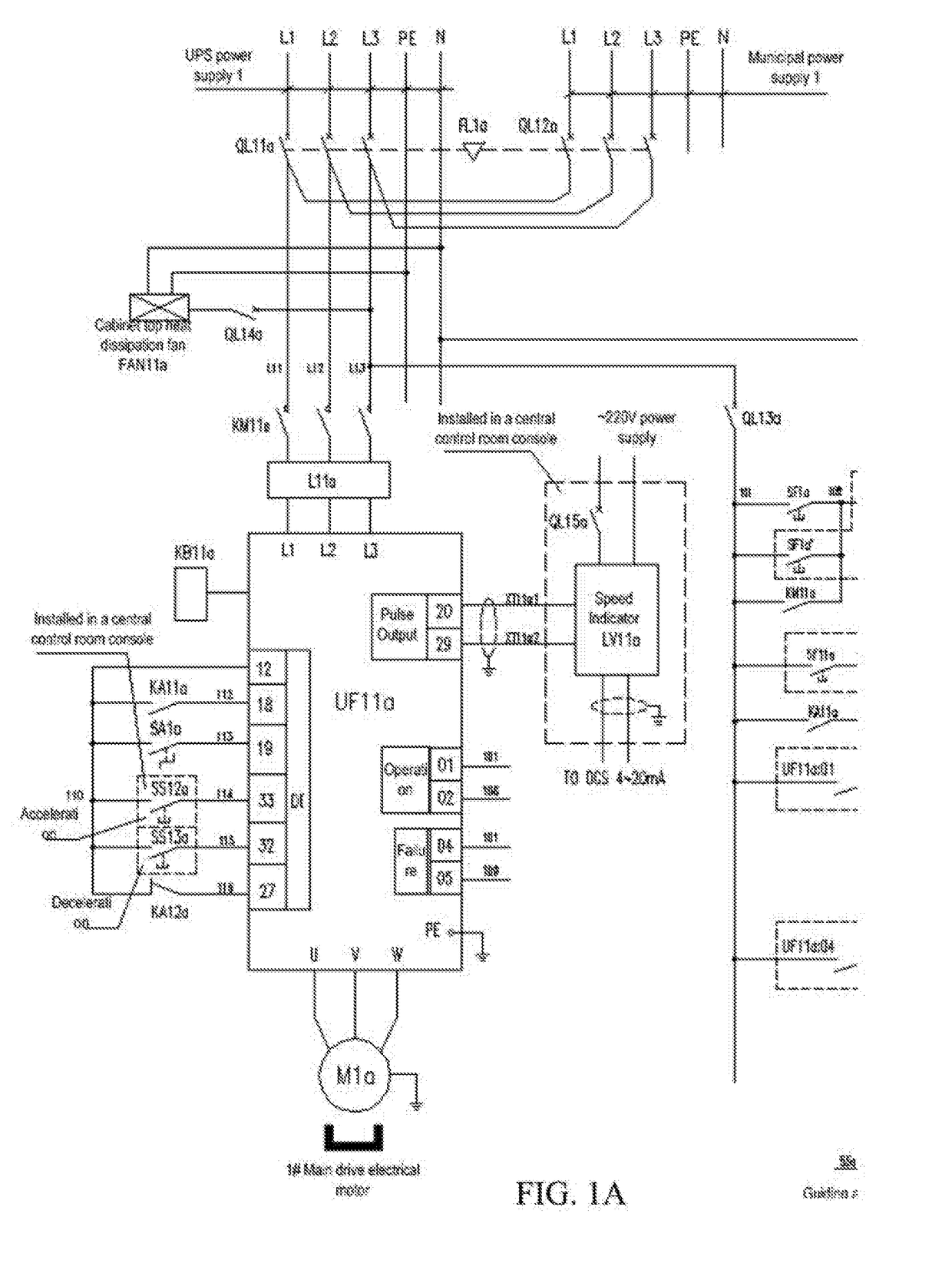 Main drive control method for glass factories