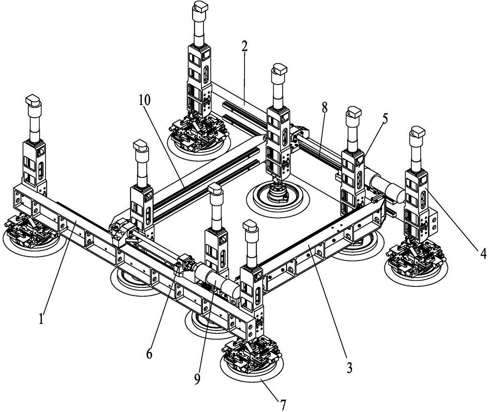 Crawling robot worktable