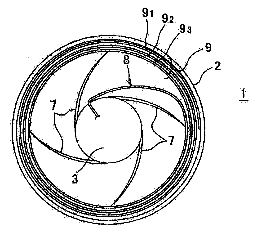 Electric power supplying device and harness routing structure using the same