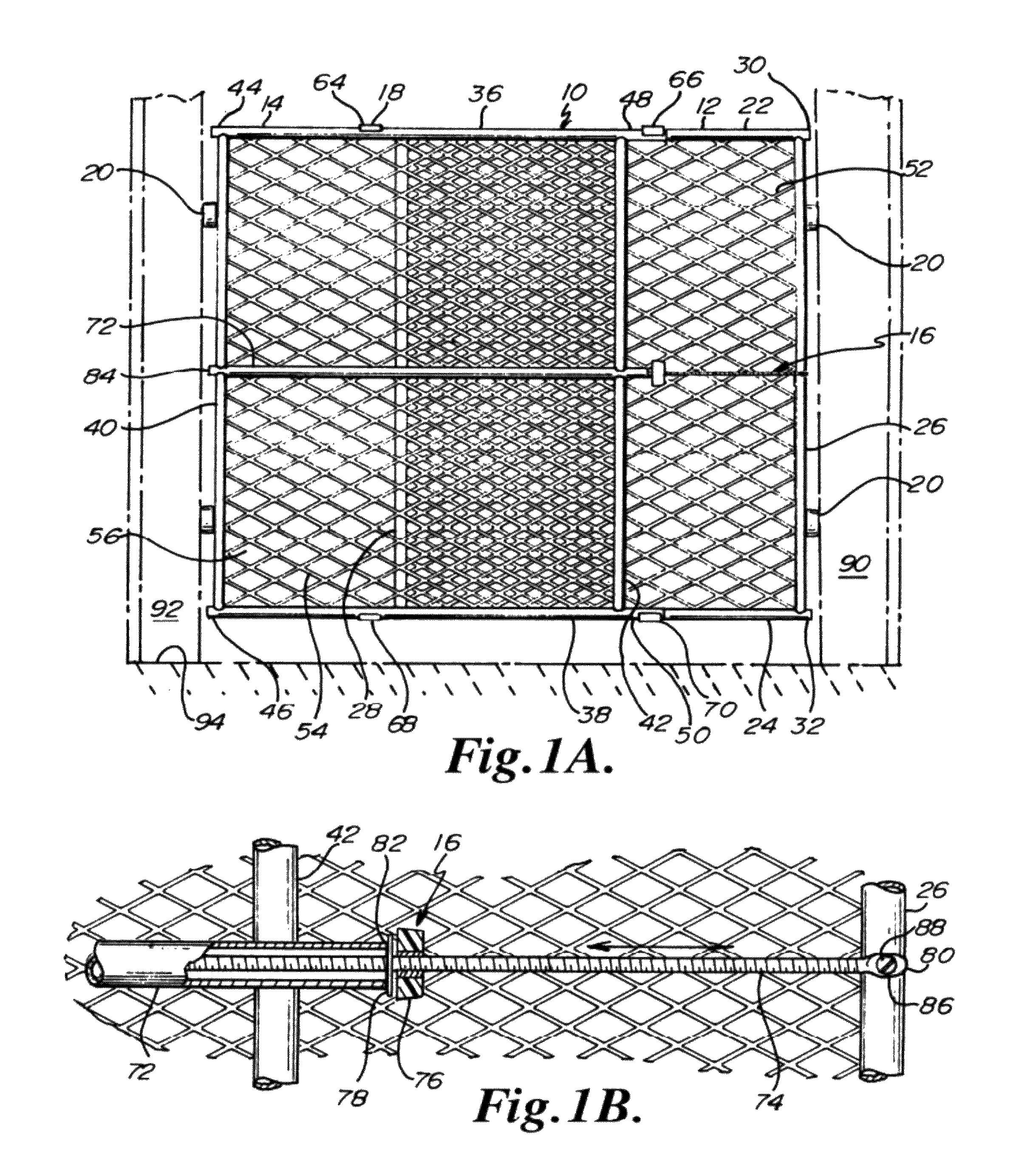 Quickly slideable and incrementally adjustable barrier