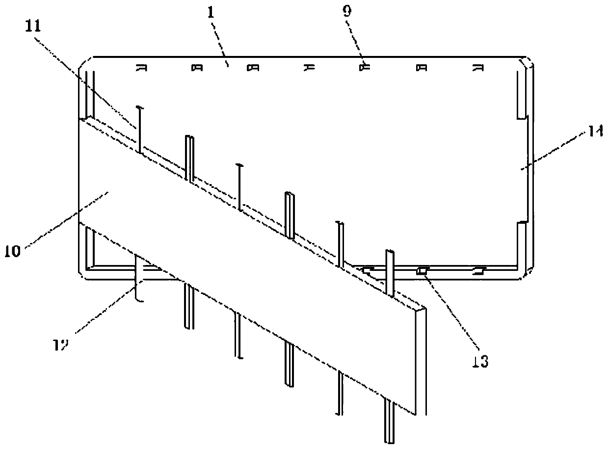 Skin wound suturing device