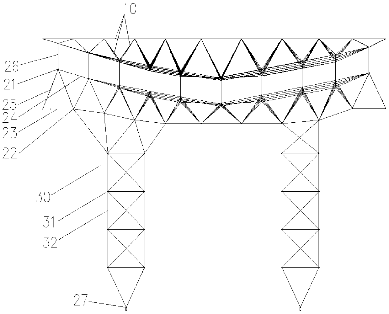 Bolt-sphere joint type net rack bed-jig and green construction method thereof