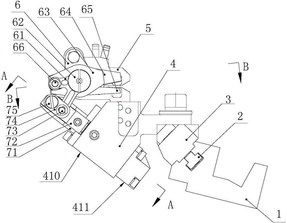 Slay direct connection type pneumatic trimming device