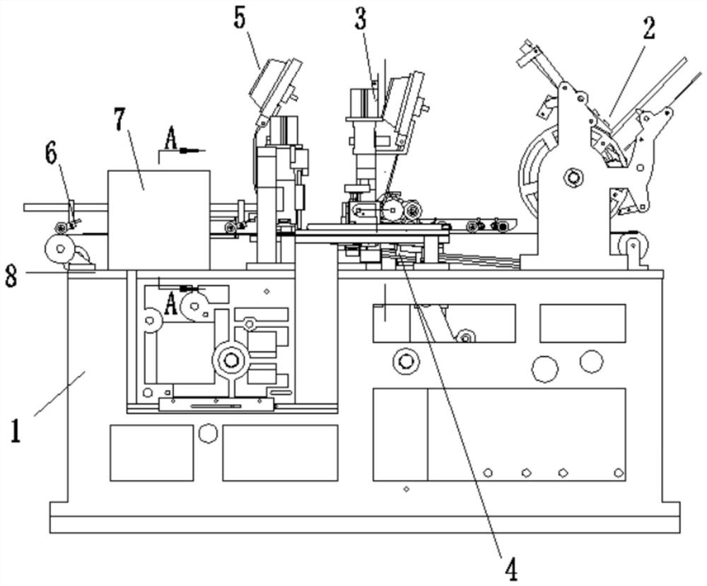 Transferring and detecting platform for envelope binding machine