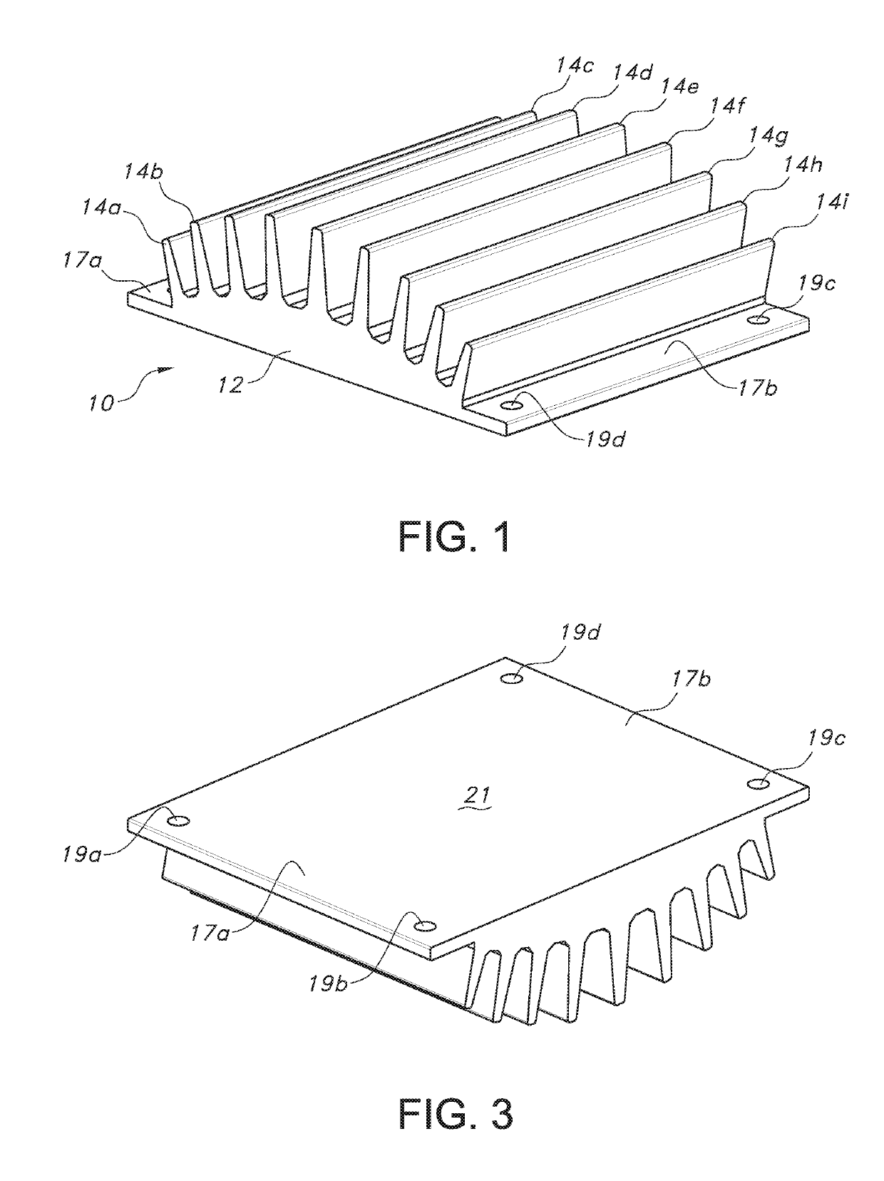 Heat sink for head up display