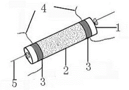 Metal oxide/polyaniline composite resistor-type gas-sensitive element and preparation method thereof