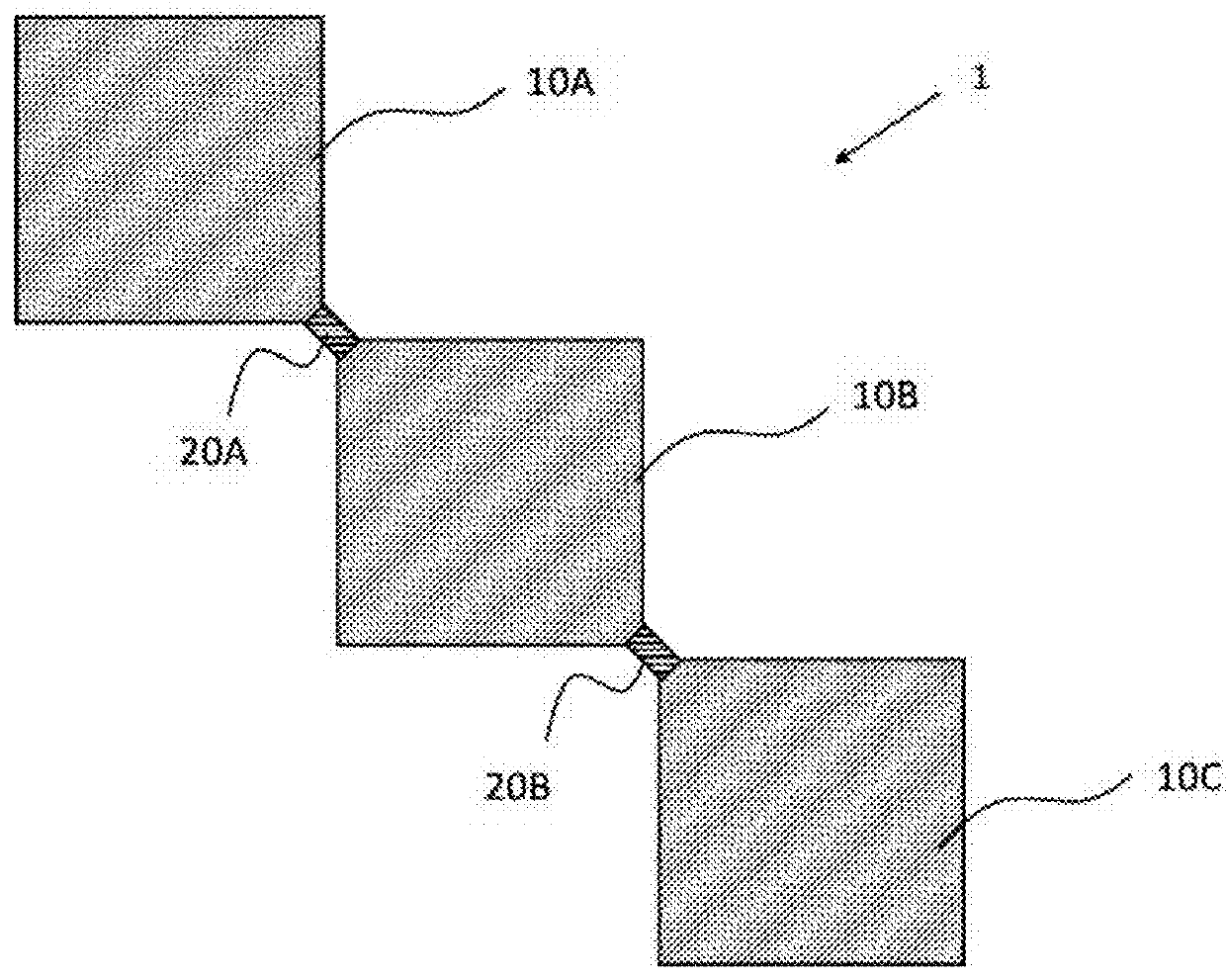 Corner coupling resonator array