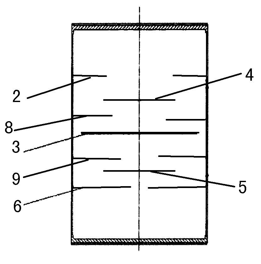 Shell side structure and shell and tube vinyl acetate synthesis reactor with same