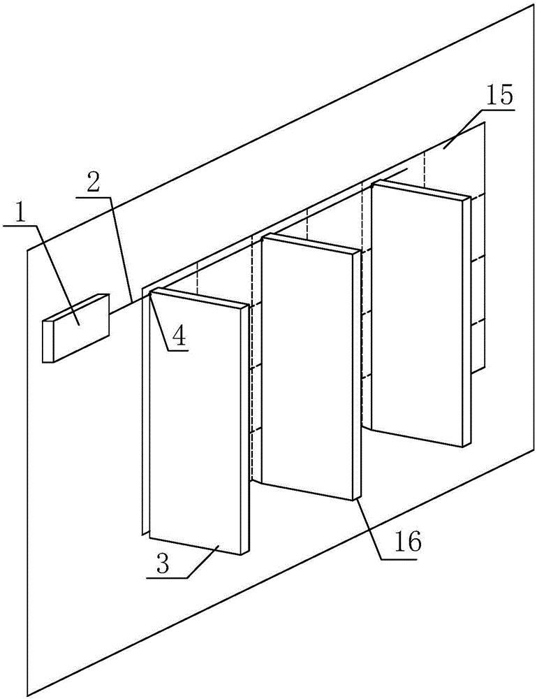 Intelligent adjustable green plant shading louver based on light signals