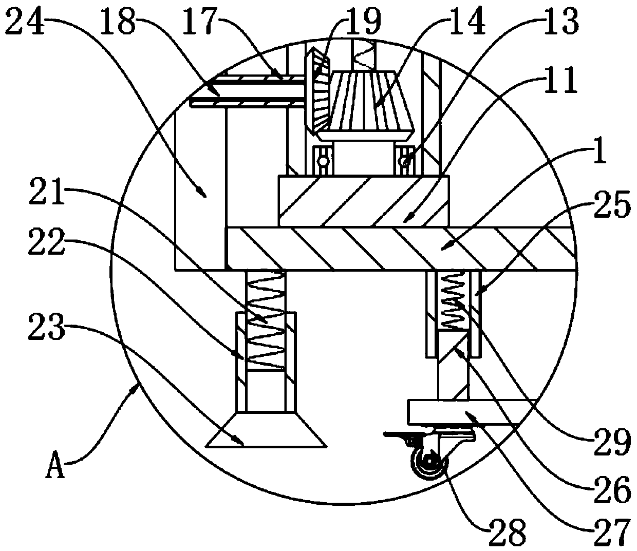 Cargo hoisting device for storage