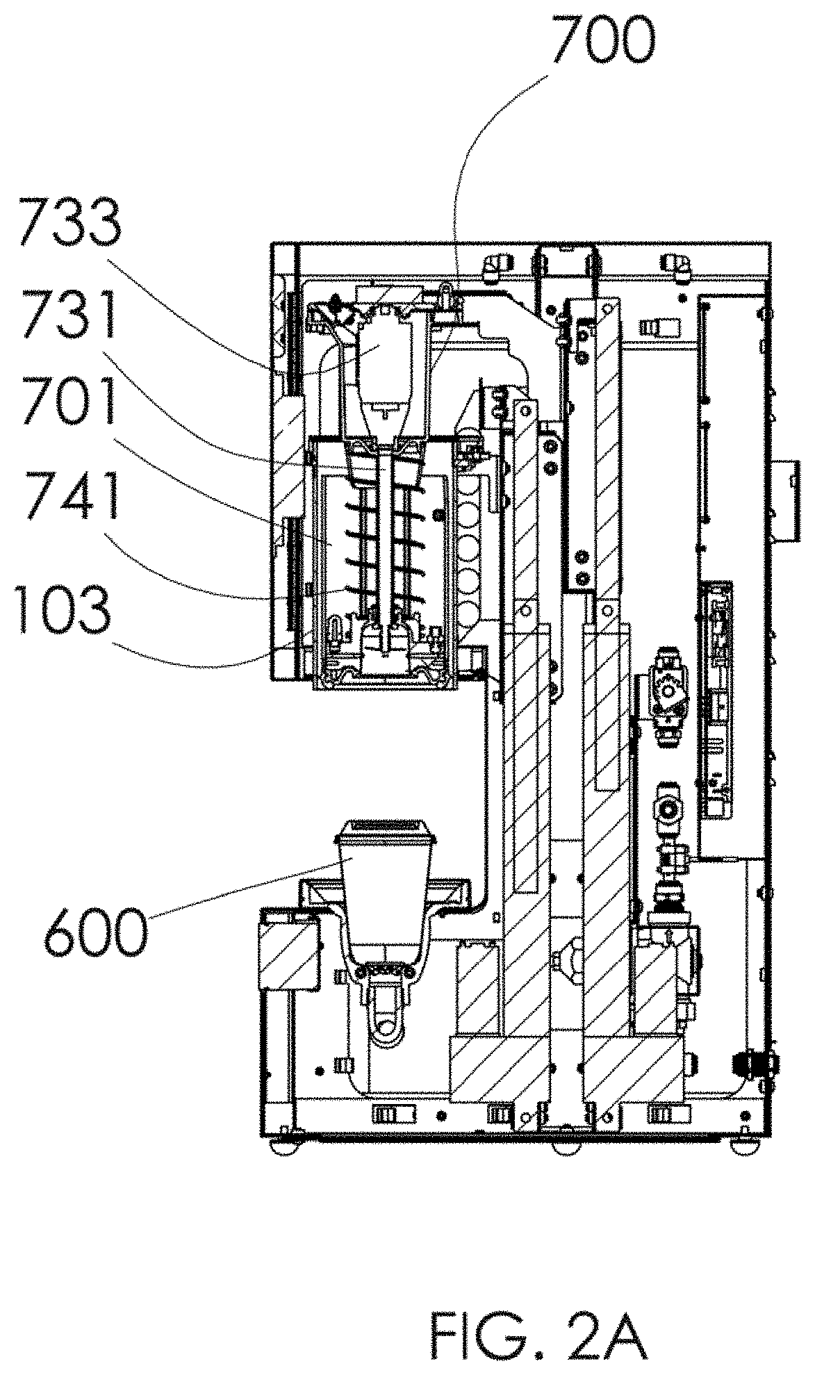 Self-cleaning automated blended drink machine