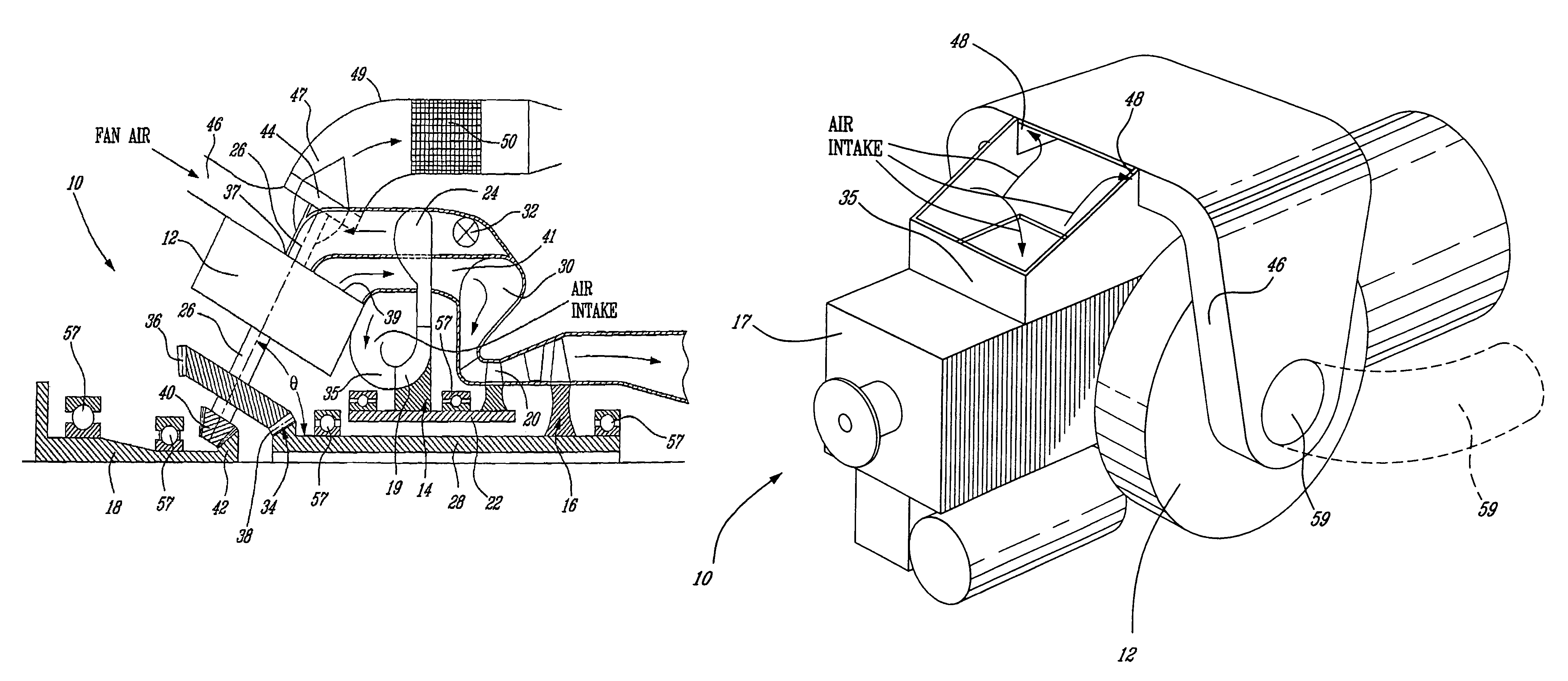 Integral cooling system for rotary engine