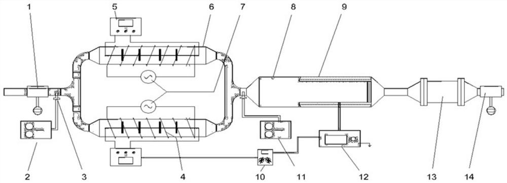 A variable voltage coagulation device for controlling the number of micro-nano particles