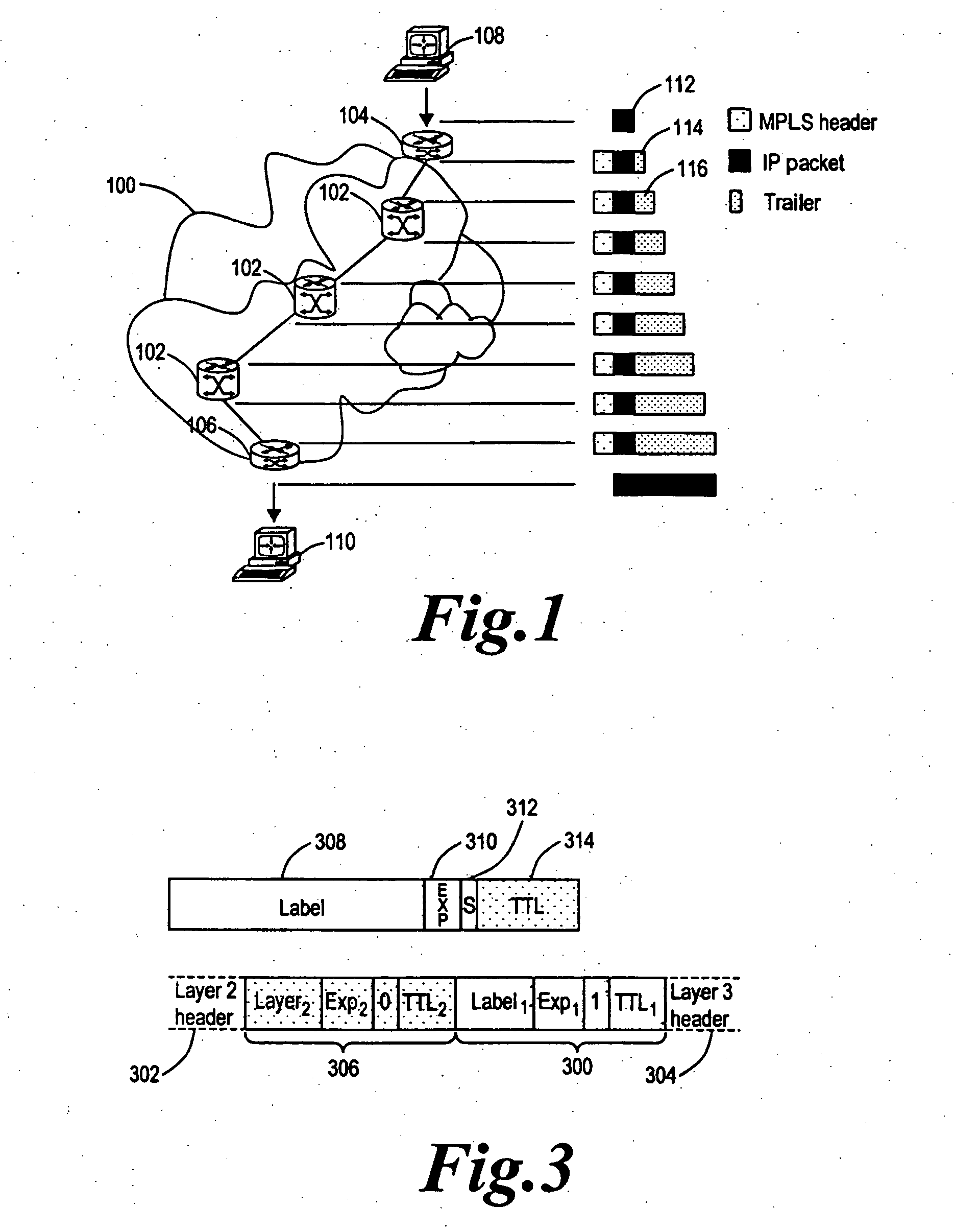 Method of generating a monitoring datagram