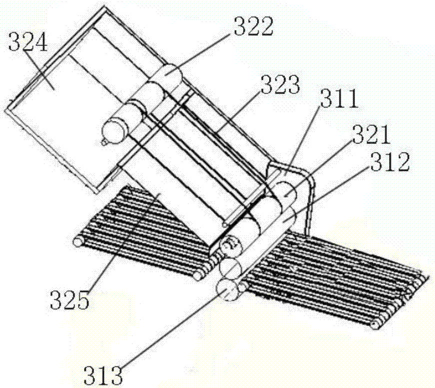 Film tearing equipment for sequentially tearing bottom films and top films of OLED materials