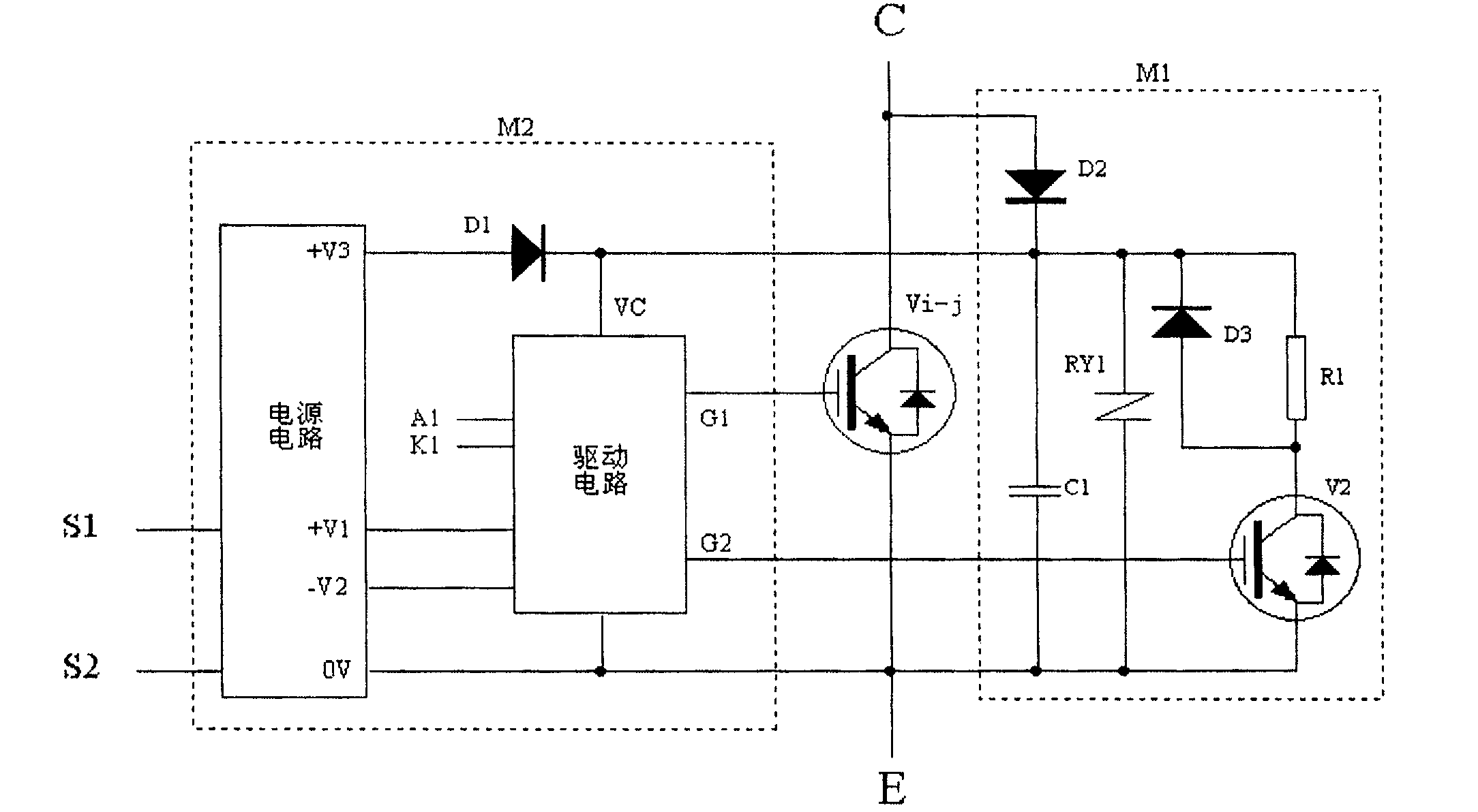 Cascade active voltage-stabilizing controller of power switch