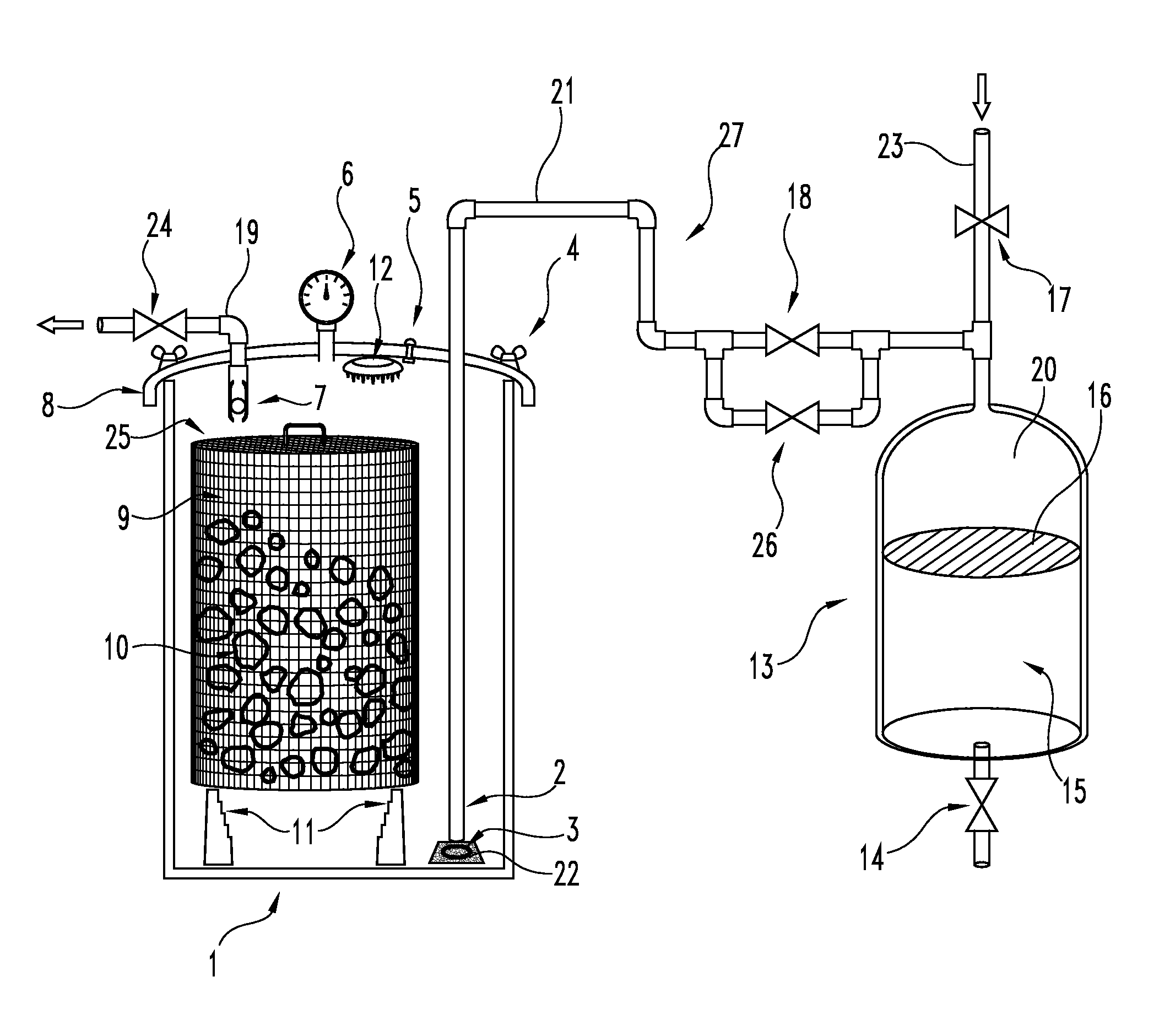 Control system for an on-demand gas generator