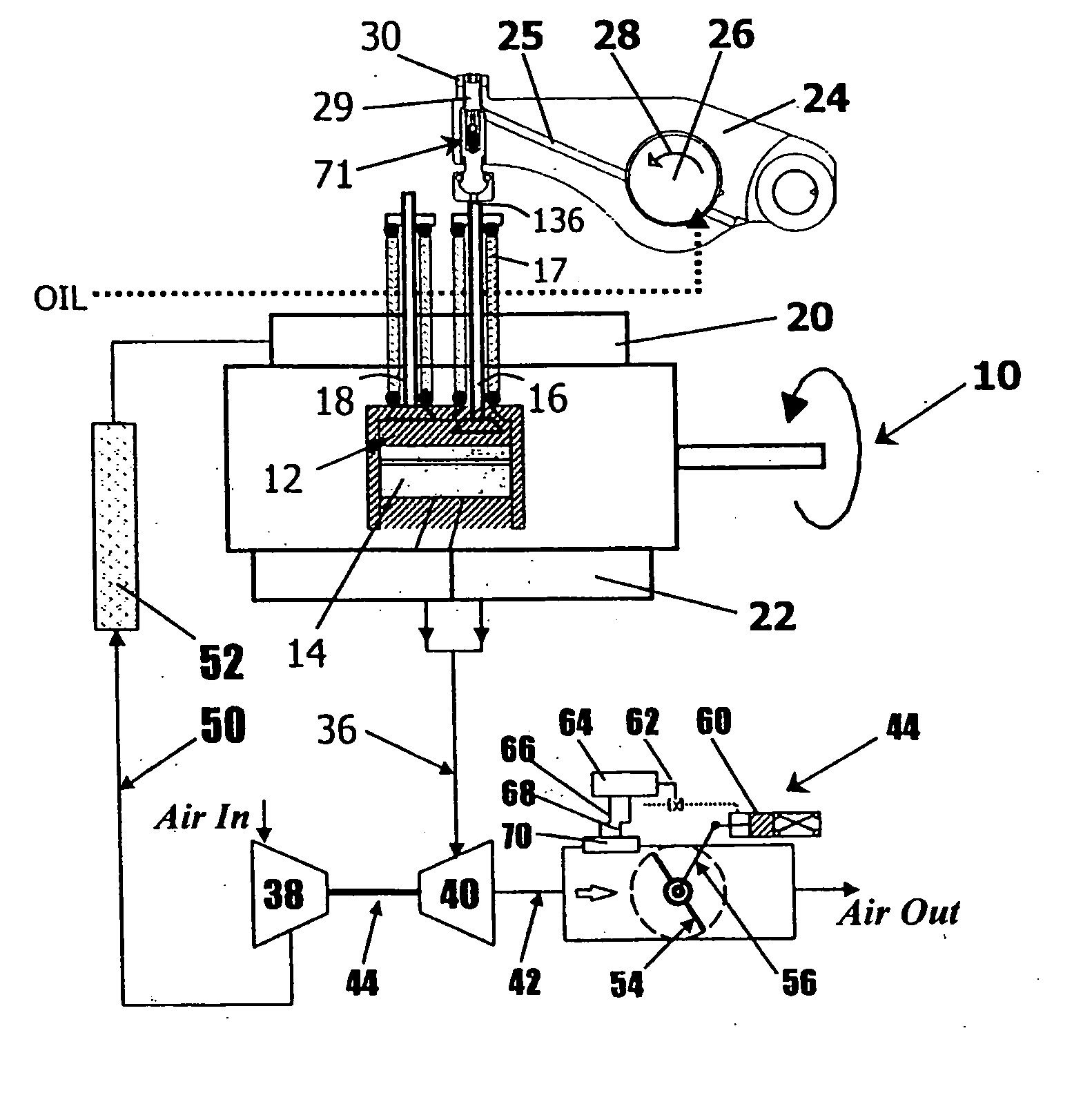 Apparatus and method for retarding an engine with an exhaust brake and a compression release brake