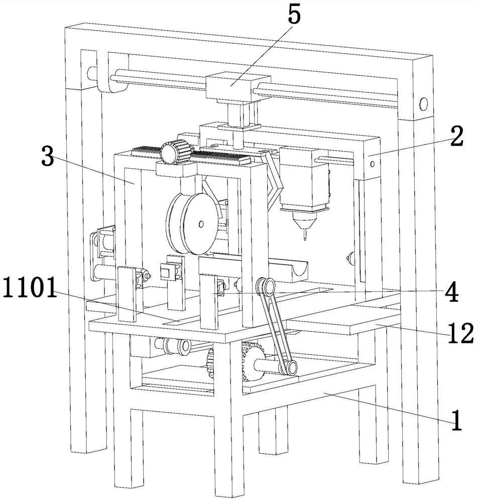 Automatic rattan winding device for rattan chair wooden handle