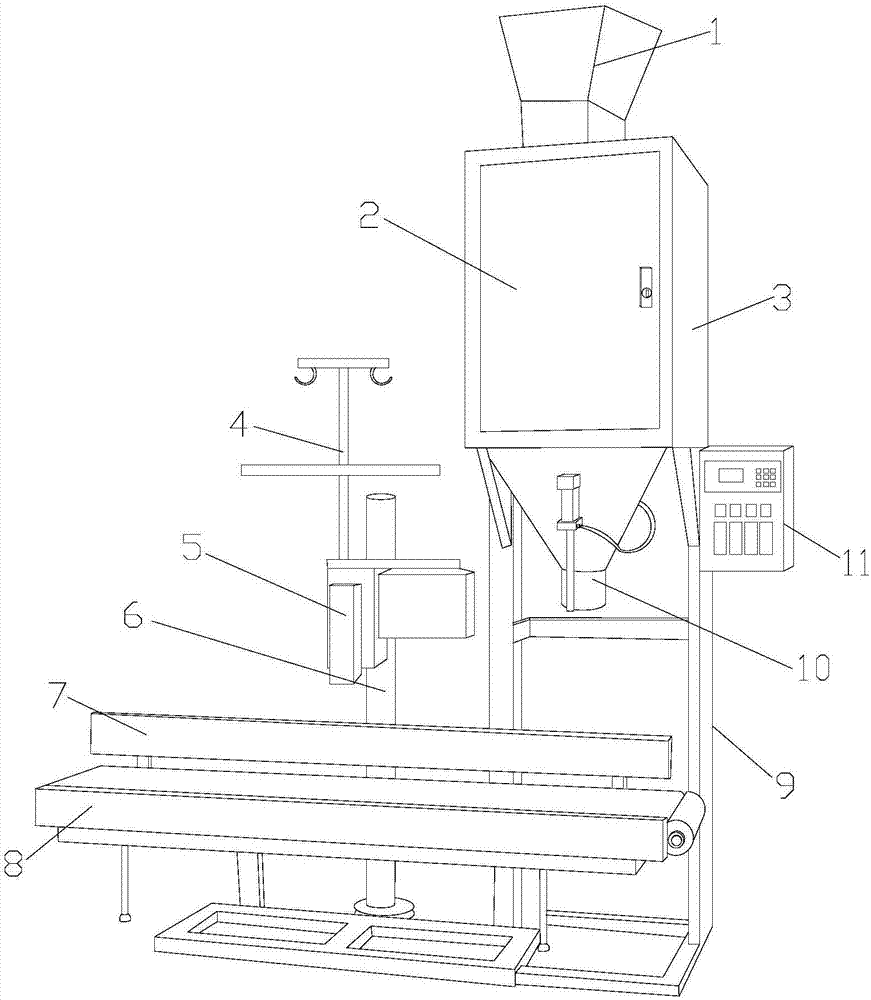 Automatic bagging machine for logistics packaging