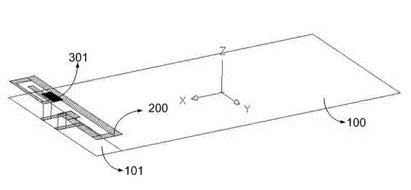 Wideband low-specific absorption rate (SAR) wireless terminal antenna system