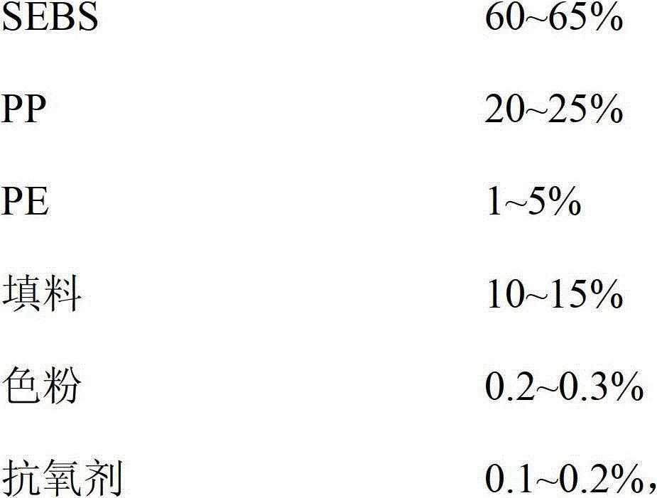 Pharmaceutical thermoplastic elastomer bottle stopper and preparation method thereof