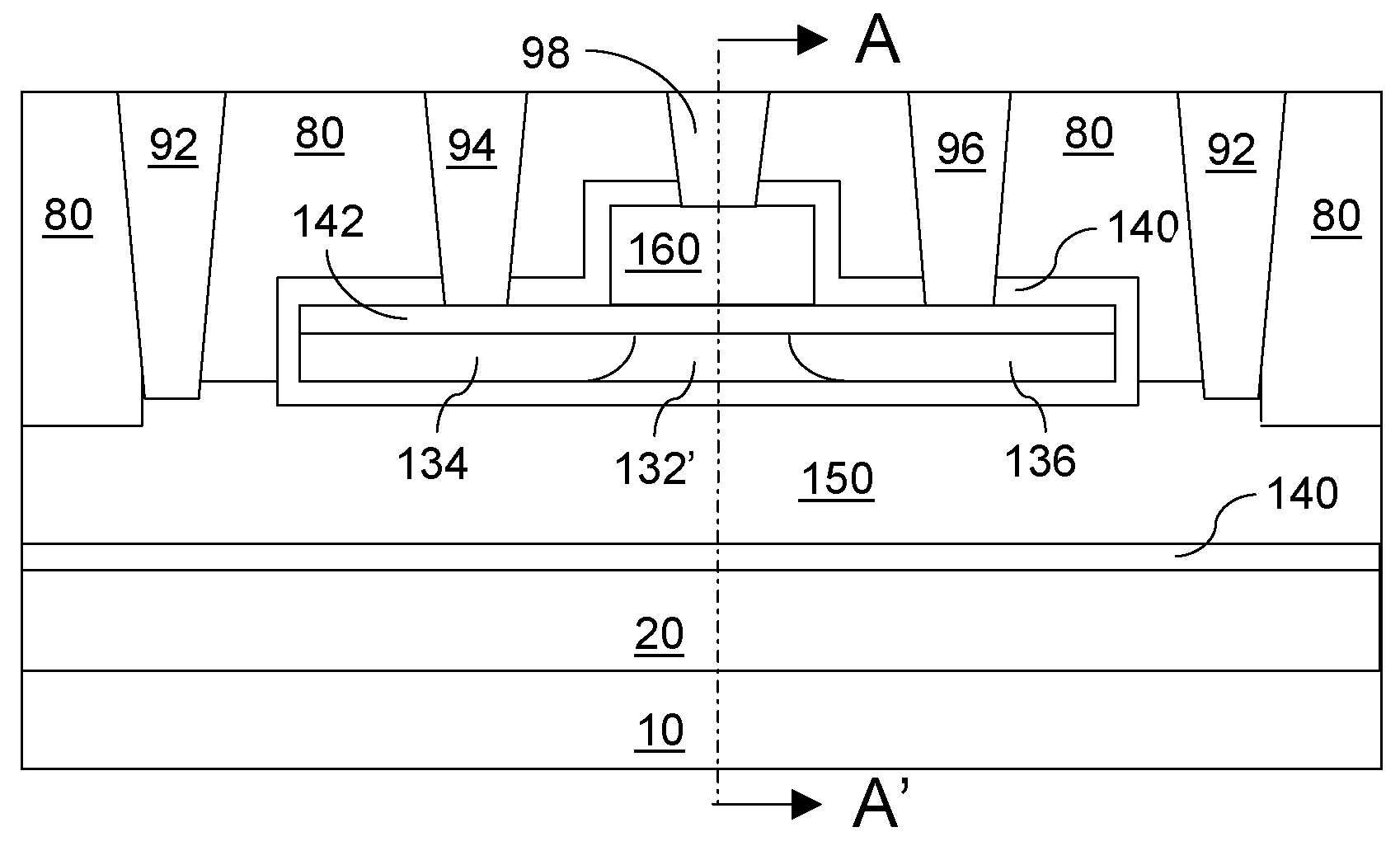 Semitubular metal-oxide-semiconductor field effect transistor