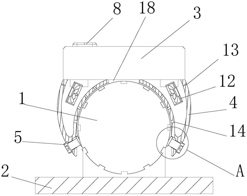 Alarm device for monitoring poor contact of line grounding knife switch