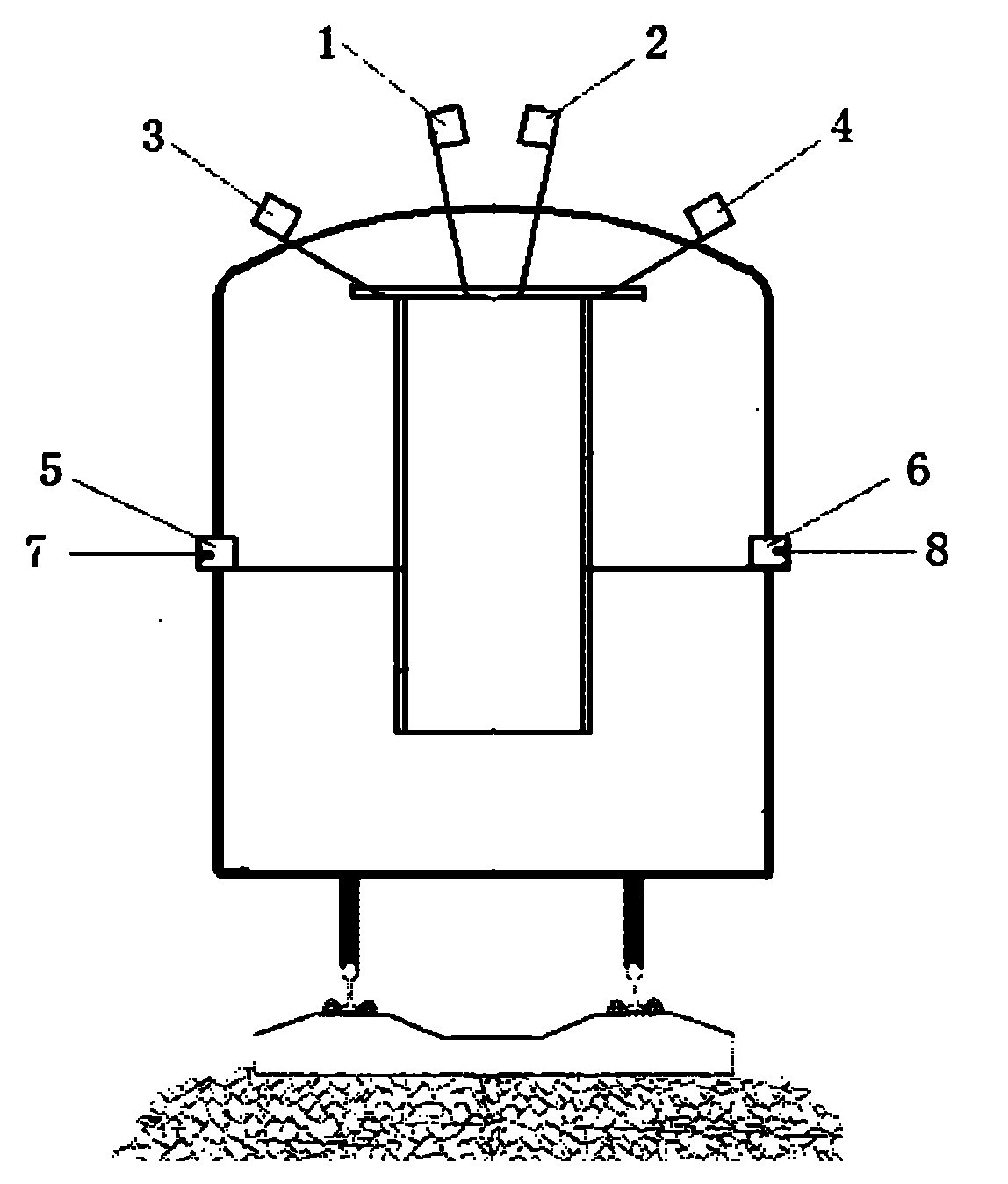 Full-face vehicular detection method for railway tunnel lining and device