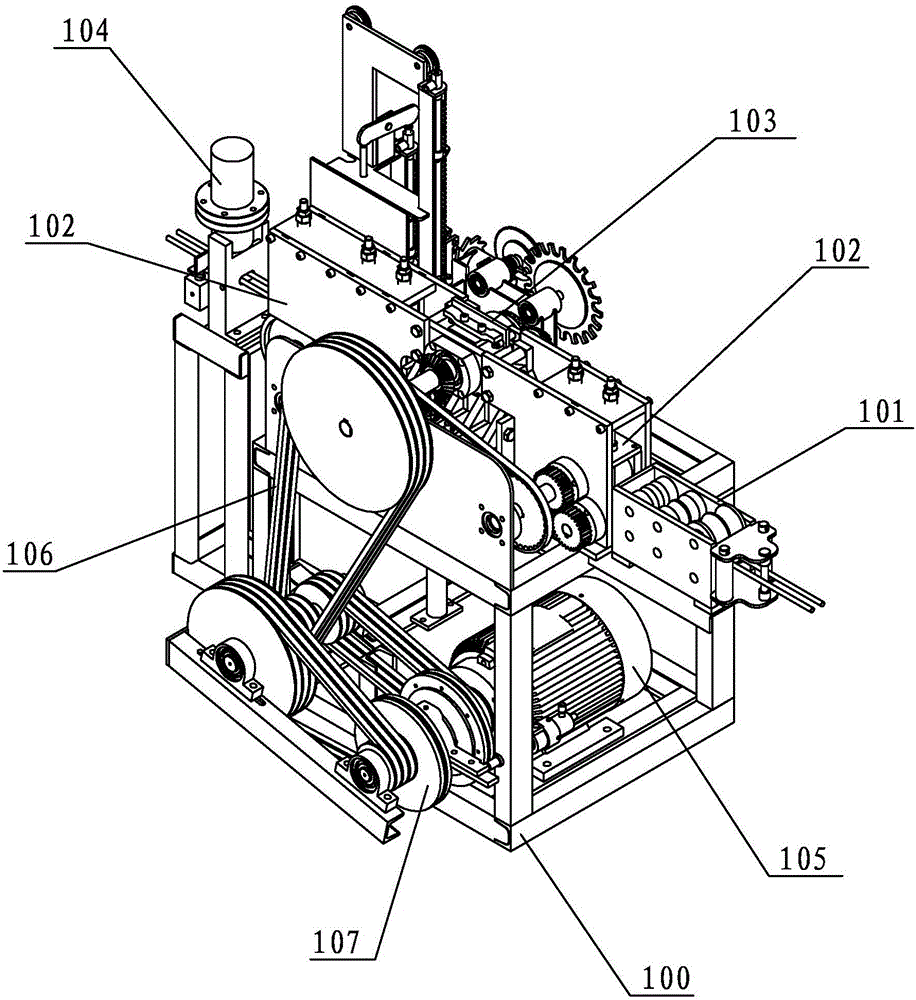 A double-wire palm-joint steel bar straightening mechanism and a double-wire palm-close steel bar straightening machine