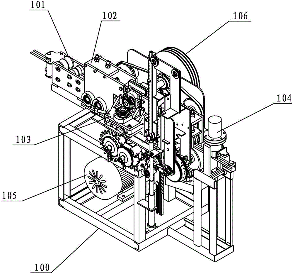 A double-wire palm-joint steel bar straightening mechanism and a double-wire palm-close steel bar straightening machine