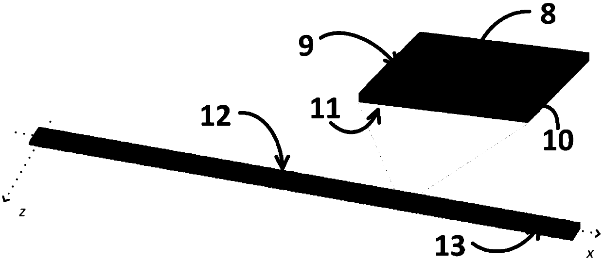 Device for generating radio frequency quasi-Airy beam through utilization of antenna array