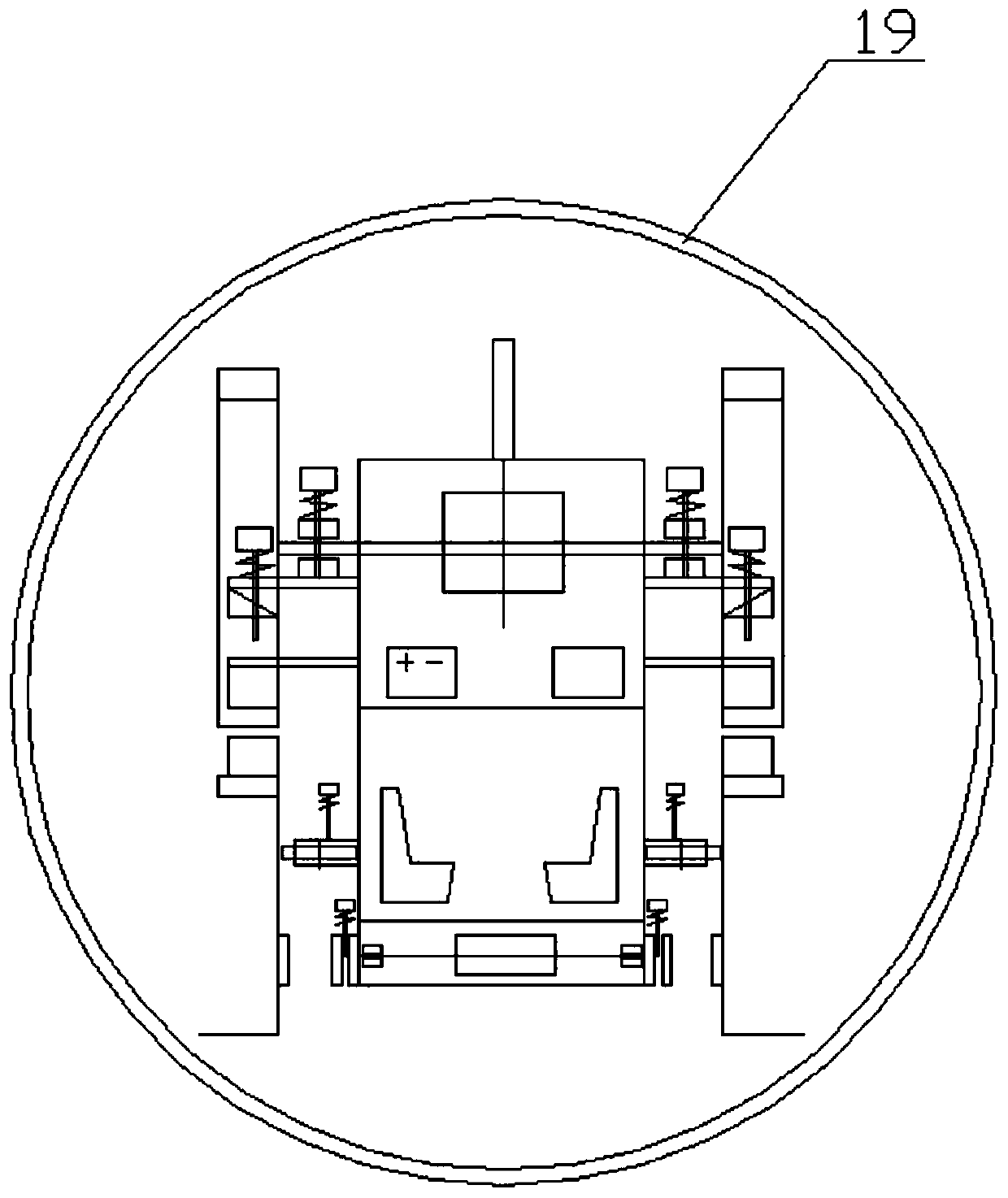 Active magnetic suspension transport vehicle and application thereof