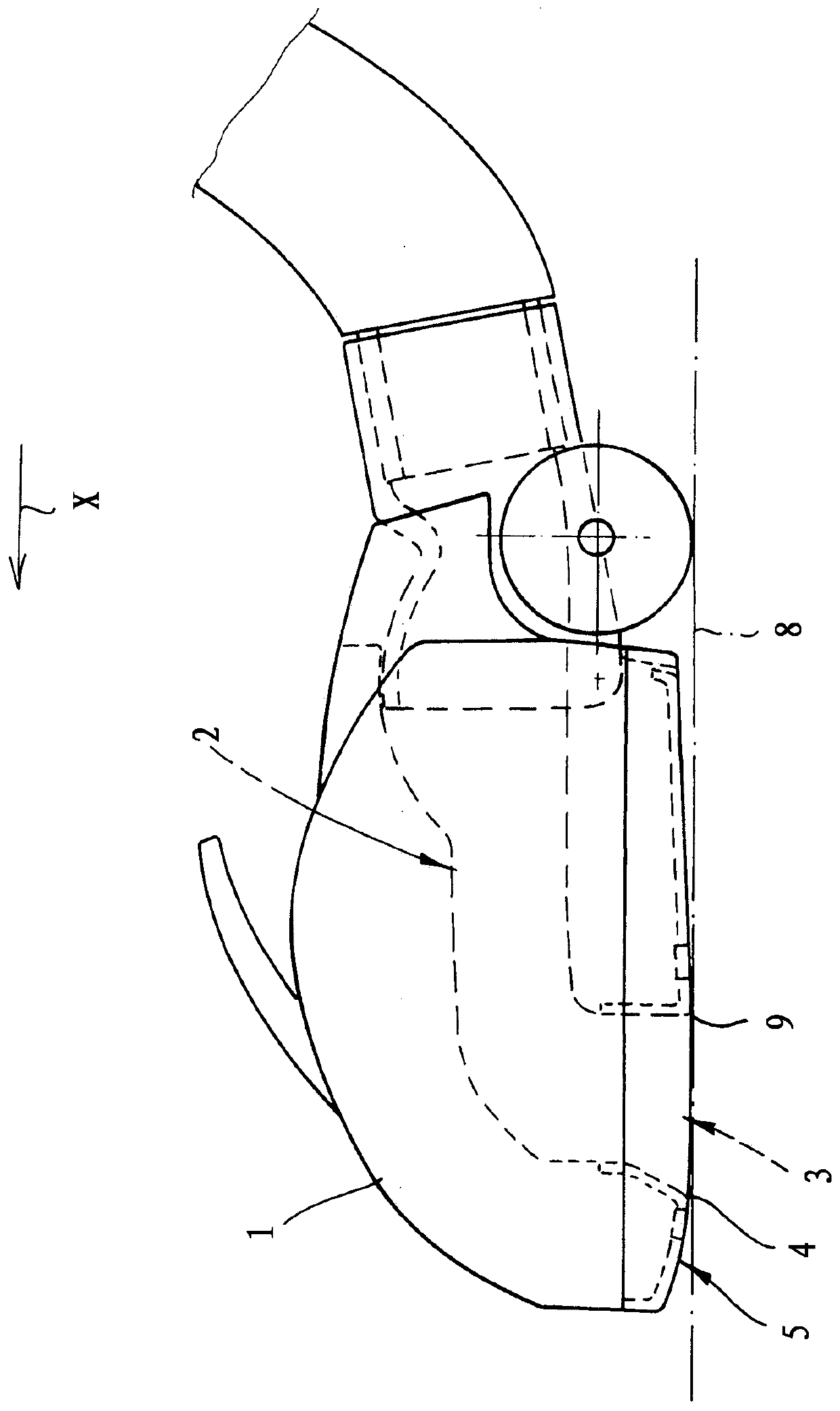 Floor nozzle for a vacuum cleaner