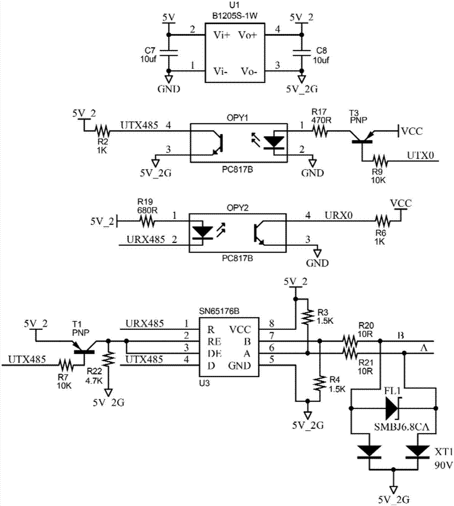 Monitoring system based on power supply bus information