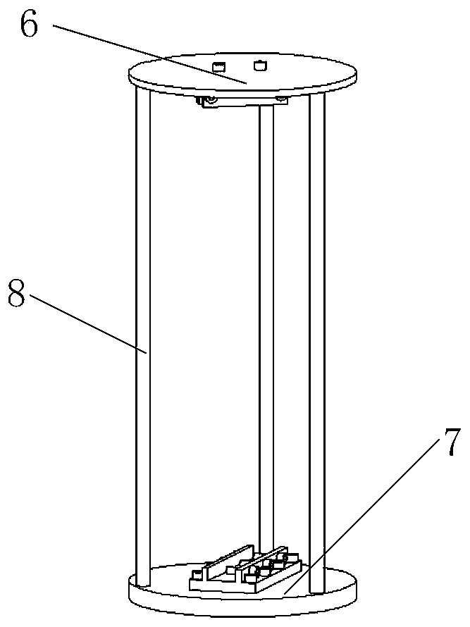 Horizontal composite vibration finishing device and method for large complex-structure rotor blades