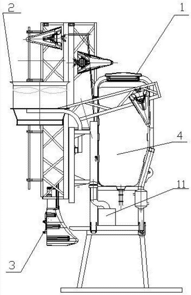 Air curtain for special pesticide spraying machine for cotton and special pesticide spraying machine for cotton using air curtain