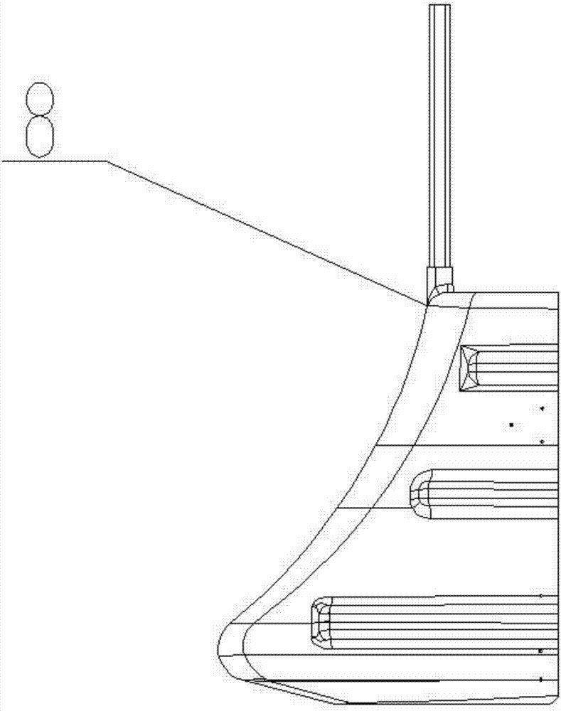 Air curtain for special pesticide spraying machine for cotton and special pesticide spraying machine for cotton using air curtain